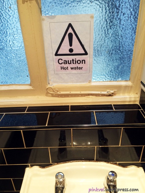 It even tells you to be careful when washing your hands!